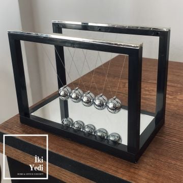 Rubian Newton Denge Topları – Aynalı Dekoratif Masa Üstü Aksesuar, Ofis ve İş Hediyesi