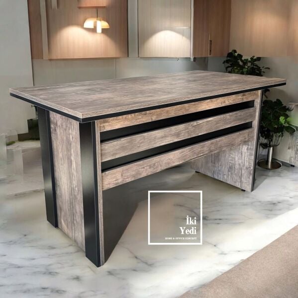 Meritant 140 cm 36 mm Kilitli Çekmeceli Ofis Çalışma Masası Büro Yönetici Masa Modelleri Büro Mobilyası Ofis Mobilyaları