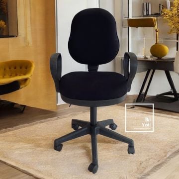 Renard Kalın Süngerli Kumaş Ofis Sandalyesi Bilgisayar Koltuğu Büro Koltukları Döner Personel Sekreter