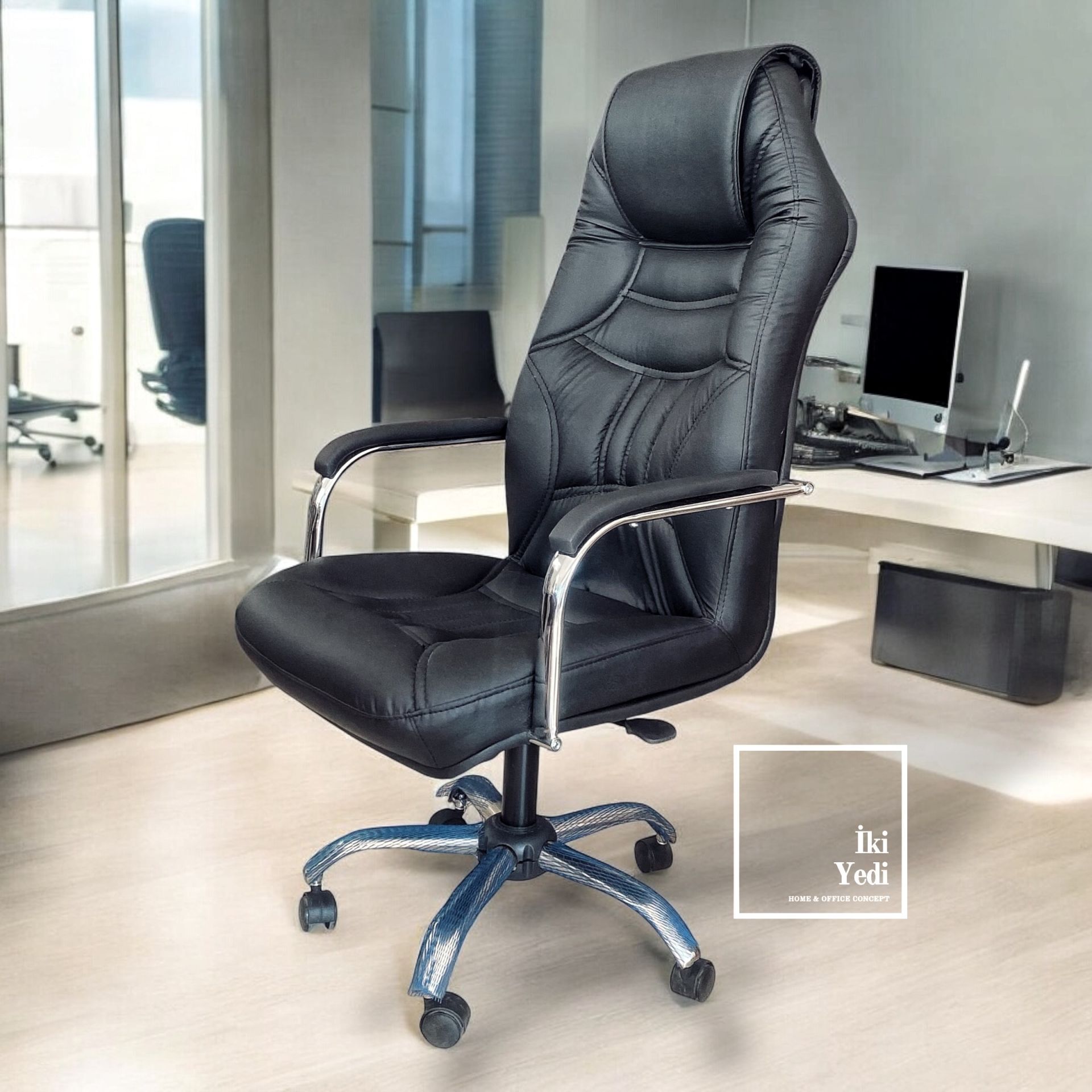 Couper Patron Makam Koltuğu Yönetici Ofis Koltuğu Suni Deri Büro Sandalyesi Ofis Mobilyaları Koltuklar