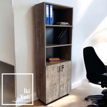 Rideau Kilitli Kapaklı Dosya Dolabı Klasörlük Dolap Ofis Dolapları Dosyalık Kitaplık Tipi Büro Model Arşiv Odası