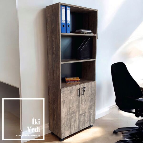 Rideau Kilitli Kapaklı Dosya Dolabı Klasörlük Dolap Ofis Dolapları Dosyalık Kitaplık Tipi Büro Model Arşiv Odası
