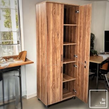 Espion 4 Kapaklı Kilitli Dosya Dolabı Çok Amaçlı Dolap Ofis Büro Mobilyaları Evrak Klasör Balkon Mutfak Dolabı