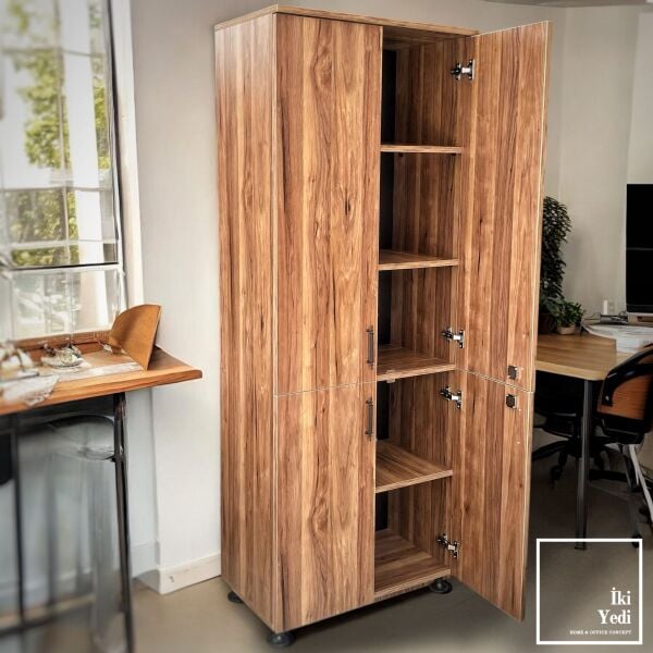 Espion 4 Kapaklı Kilitli Dosya Dolabı Çok Amaçlı Dolap Ofis Büro Mobilyaları Evrak Klasör Balkon Mutfak Dolabı