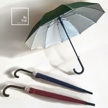 Pluie 77-2 Baston Şemsiye Yeşil Bordo Lacivert Renk Seçenekleri