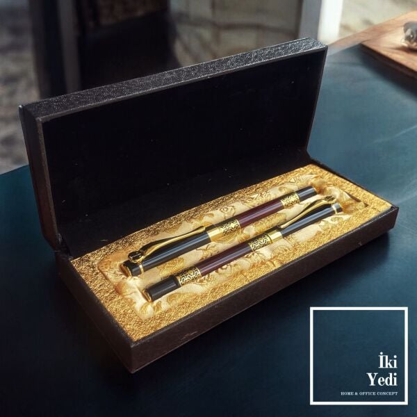 Clinton Lüks Kalem Seti – Kutulu Dolma ve Roller Kalem, VIP Ofis Hediyesi, Prestijli Kalem Takımı