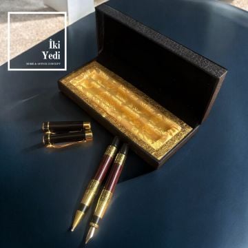 Clinton Lüks Kalem Seti – Kutulu Dolma ve Roller Kalem, VIP Ofis Hediyesi, Prestijli Kalem Takımı