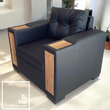 Chambre Üniteli Modern Makam Odası Mobilya Takımı Yönetici Ofis Mobilyası, Şık ve Konforlu Ahşap Masa, Dolap ve Koltuk Seti