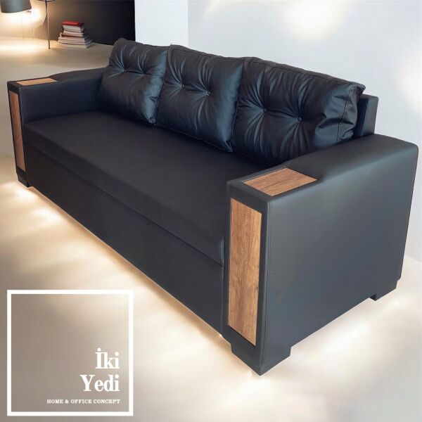 Chambre Üniteli Modern Makam Odası Mobilya Takımı Yönetici Ofis Mobilyası, Şık ve Konforlu Ahşap Masa, Dolap ve Koltuk Seti