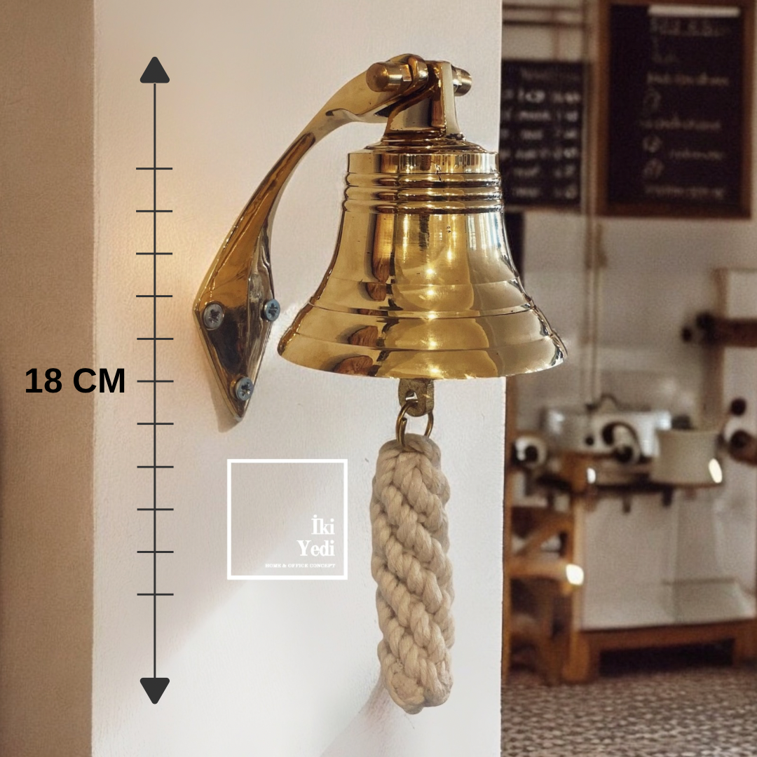 Guardi Pirinç Duvar Çanı – Dekoratif Lüks Duvar Süsü, Şık Aksesuar ve Hediyelik Çan Modeli
