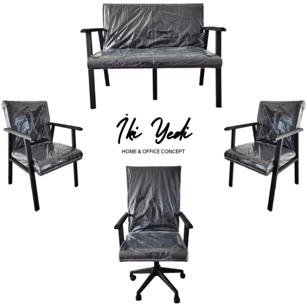 Matrone Ofis Koltuk Takımı Büro Sandalye Seti Yönetici Koltuğu Misafir Bekleme İkili Tekli