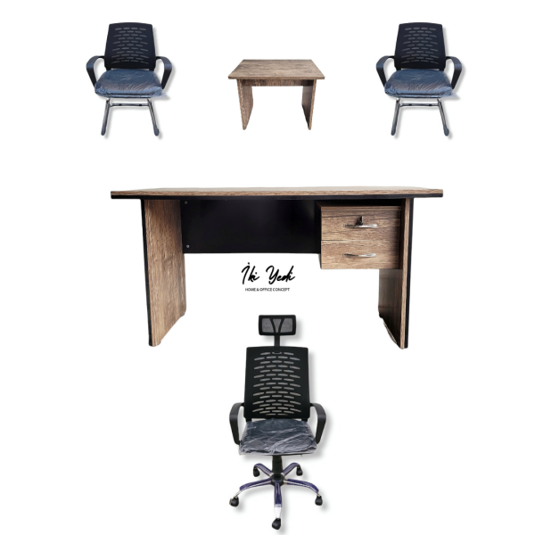 Avoir Sekreterya Seti Ofis Çalışma Masası Takımı Büro Personel Grubu Mobilyası Masa Sandalye