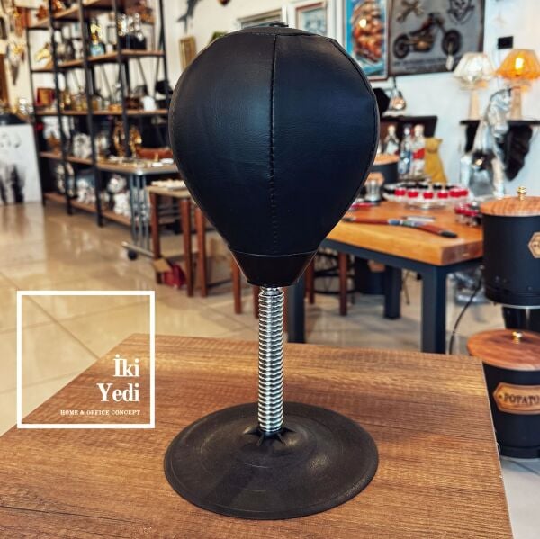 Masa Üstü Yumruk Topu Boks Torbası Konsept Spor Temalı Stres Azaltıcı Objeler Sıradışı Hediyelik