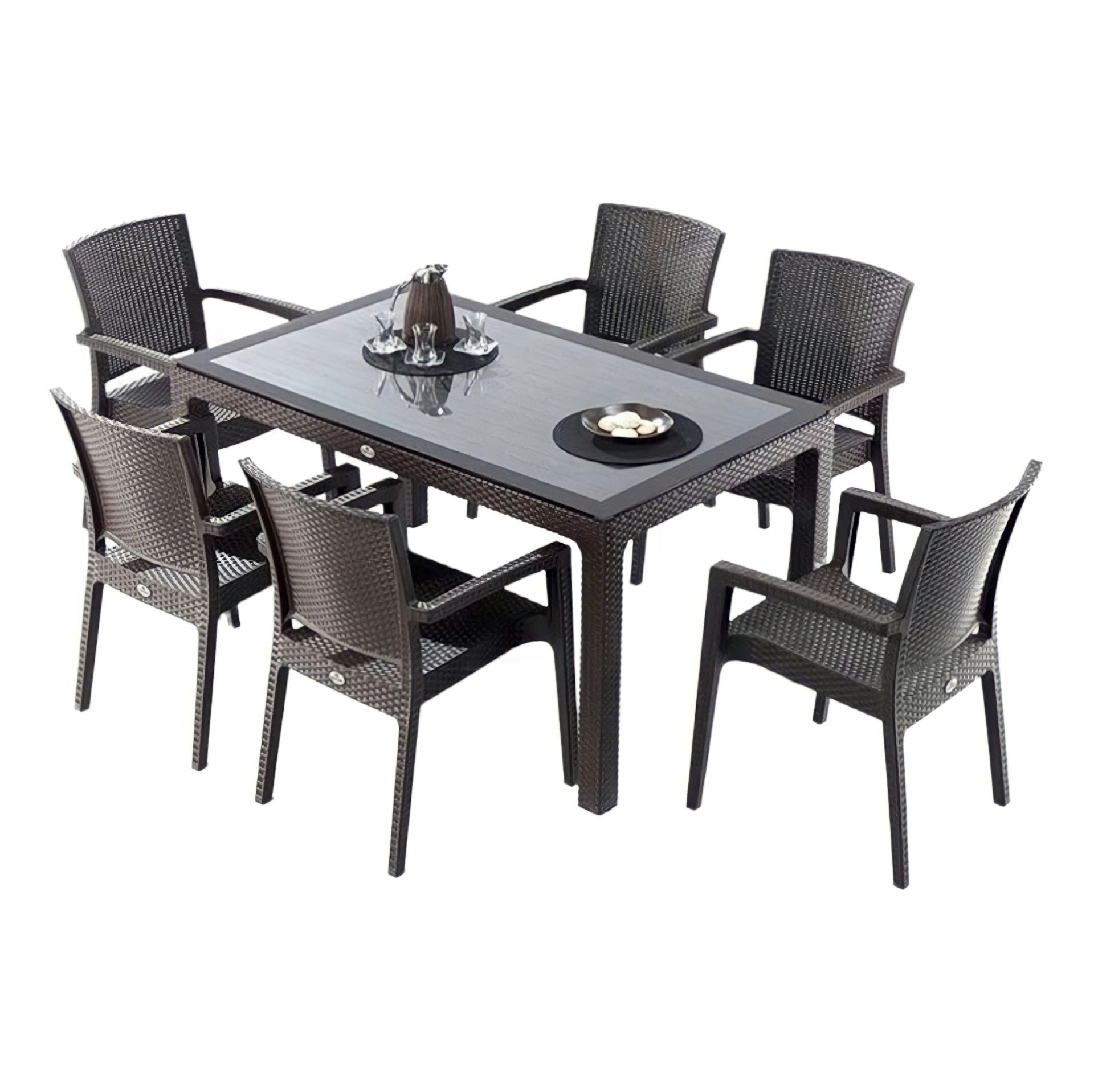 Kanada Rattan Masa Sandalye Takımı Bahçe Balkon