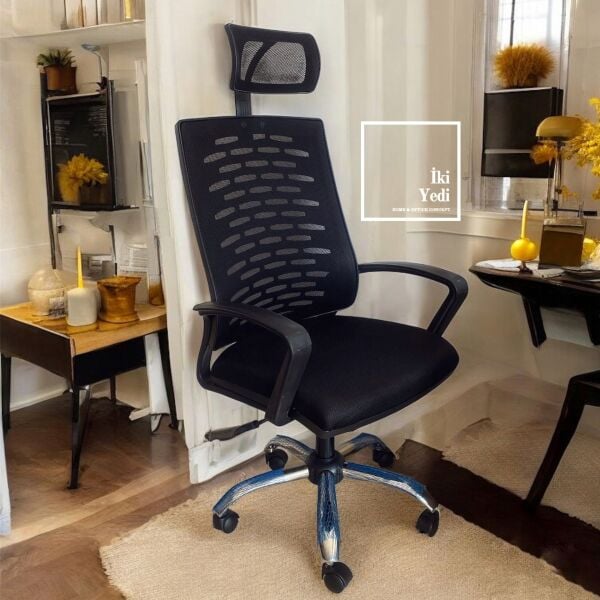 NouRen 100 x 200 cm Sümenli Toplantı Masası Takımı Fileli Yönetici Koltuklu Ofis Mobilyaları Büro Mobilyası 6 - 8 Kişilik Beyin Fırtınası