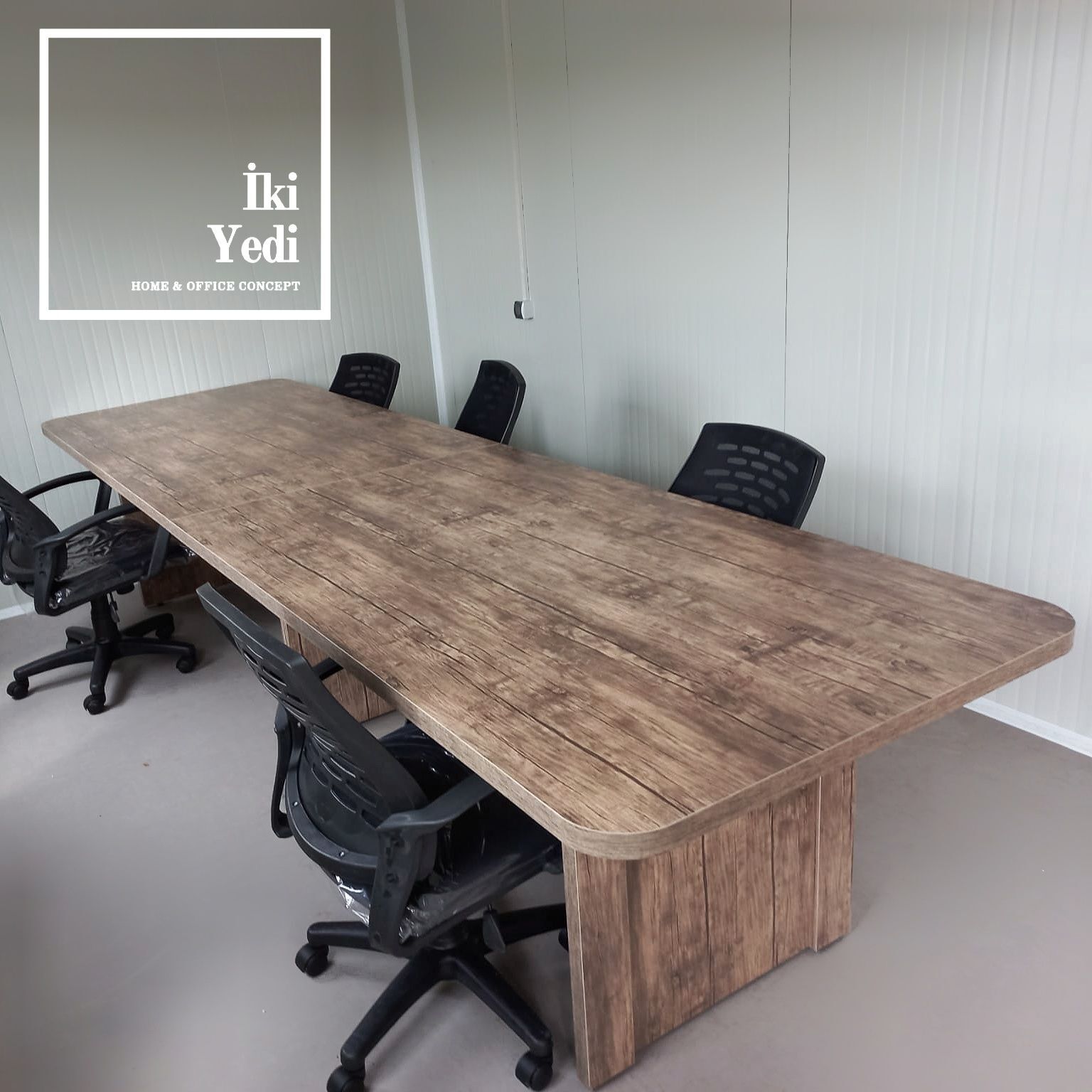 Boris 3 Metre Toplantı Masası 10 Kişilik Ofis Toplanma Masası Büro Mobilyası Mobilyaları