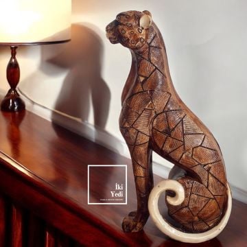 Pierre 77-1 Puma Figür Dekoratif Obje Hediyelik Biblo Heykel Ev Dekorasyonu Ofis Hediyesi