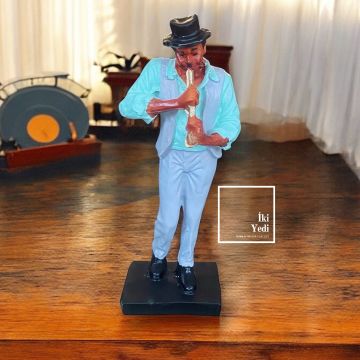 Pirlo Müzisyenler Müzik Dekoru Keman Gitar Çello Grup Şarkıcı Dekorasyon Hediyelik Dekoratif Renkli Obje Figür Ev İş Hediyesi Pozitif Tema