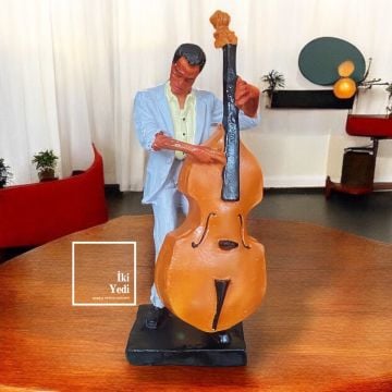 Pirlo Müzisyenler Müzik Dekoru Keman Gitar Çello Grup Şarkıcı Dekorasyon Hediyelik Dekoratif Renkli Obje Figür Ev İş Hediyesi Pozitif Tema