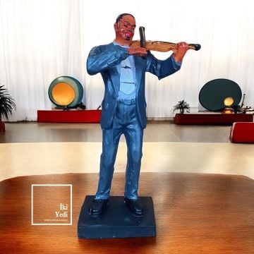 Pirlo Müzisyenler Müzik Dekoru Keman Gitar Çello Grup Şarkıcı Dekorasyon Hediyelik Dekoratif Renkli Obje Figür Ev İş Hediyesi Pozitif Tema