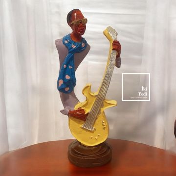 Dufy Müzisyenler Müzik Dekoru Bateri Çello Saksafon Grup Şarkıcı Dekorasyon Hediye Objeler 77-2