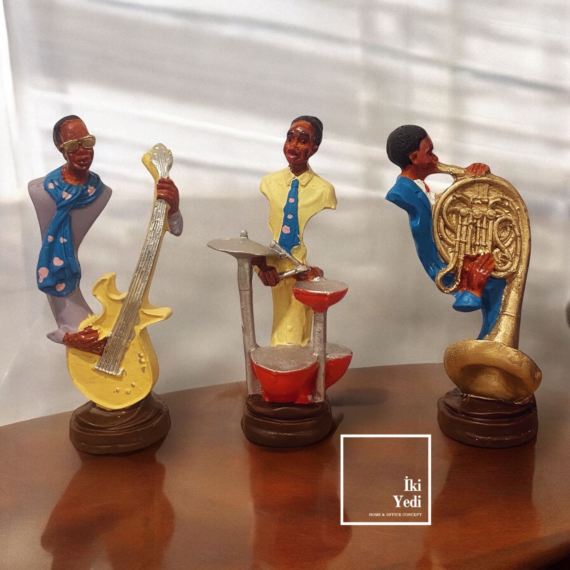 Dufy Müzisyenler Müzik Dekoru Bateri Çello Saksafon Grup Şarkıcı Dekorasyon Hediye Objeler