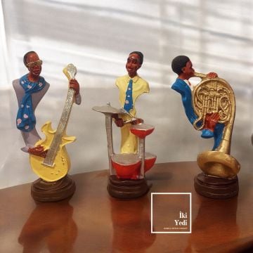 Dufy Müzisyenler Müzik Dekoru Bateri Çello Saksafon Grup Şarkıcı Dekorasyon Hediye Objeler