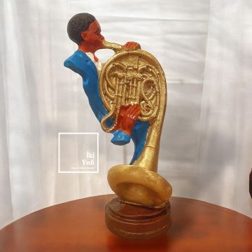 Dufy Müzisyenler Müzik Dekoru Bateri Çello Saksafon Grup Şarkıcı Dekorasyon Hediye Objeler 77-3