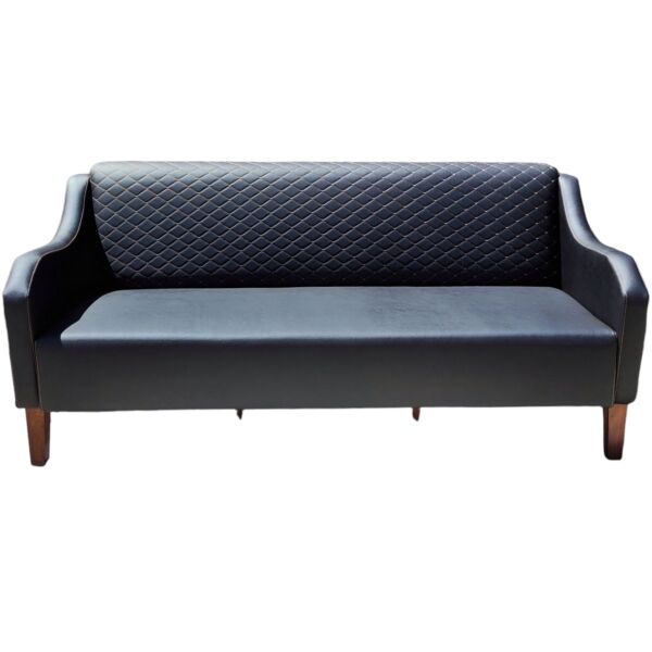 Grace Ahşap Ayaklı Kanepe Üçlü Koltuk 3 Kişilik Ofis Misafir Koltuğu Büro Bekleme Dinlenme Makam