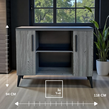 Bavyera 160 cm Modern Gri Siyah Ofis Masa Takımı Ofis Mobilyaları Büro Makam Odası Yönetici Seti