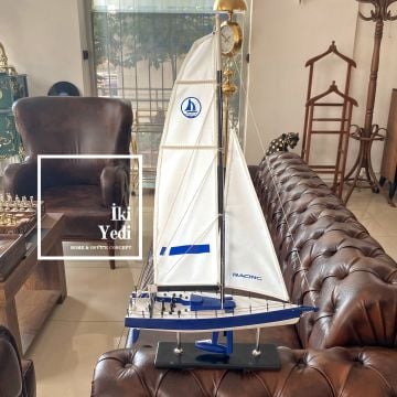 Quero Racing Boat Büyük Yarış Teknesi Yelkenli Gemi Maket Dekor Denizcilik