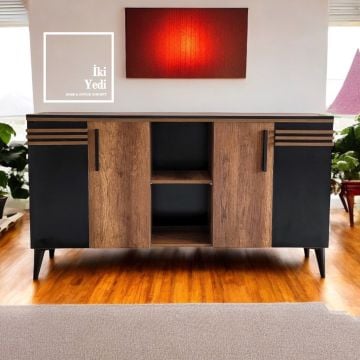 Brooklyn Konsol Dolap Tv Ünitesi Dosya Dolabı Çok Amaçlı Mobilya – Modern Çizgiler, Sıcak Dokunuşlar Ev ve Ofis Mobilyaları