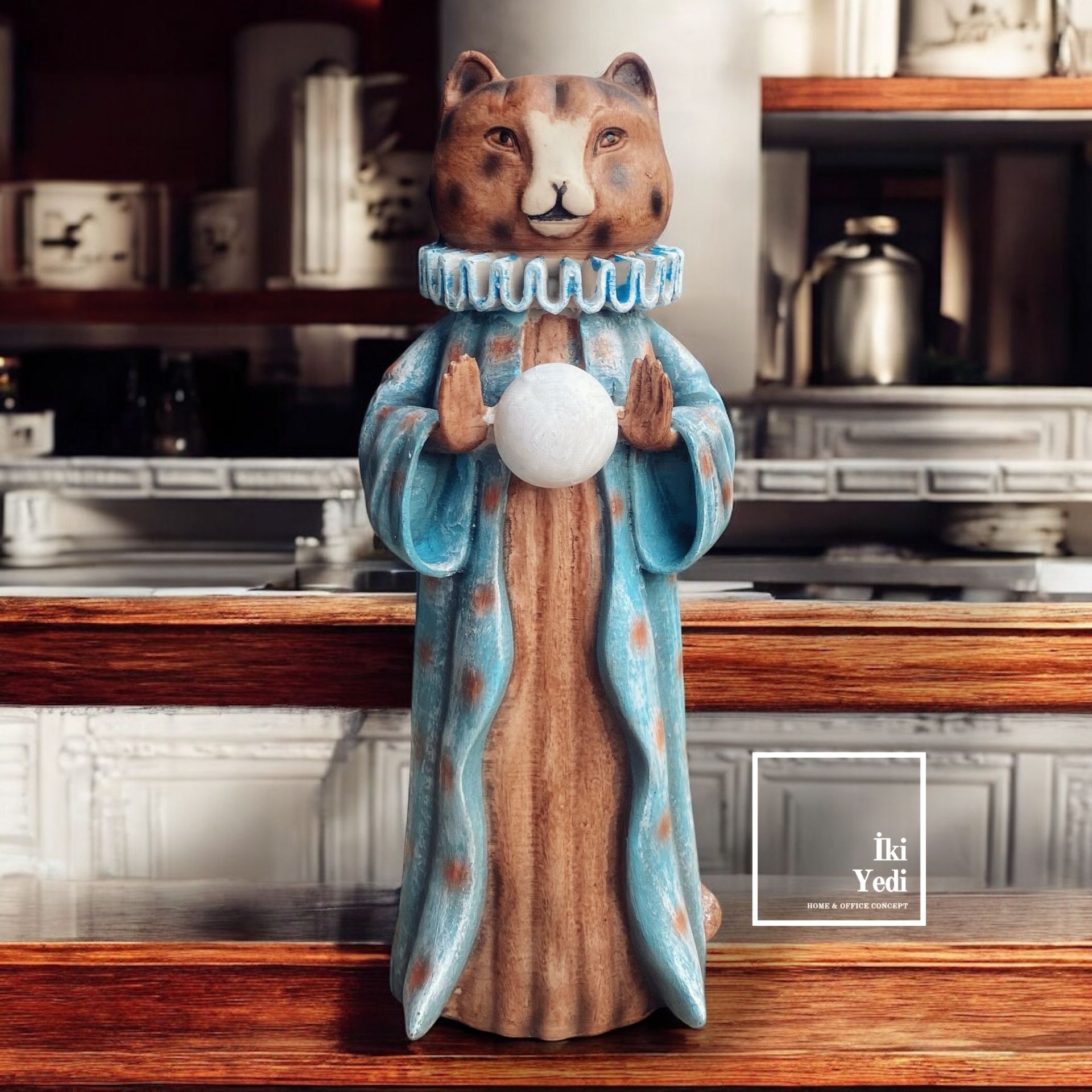 İkonik Dövüş Sanatları Ustaları Fil Timsah Gergedan Kedi Köpek Meditasyon Figürleri 77-3