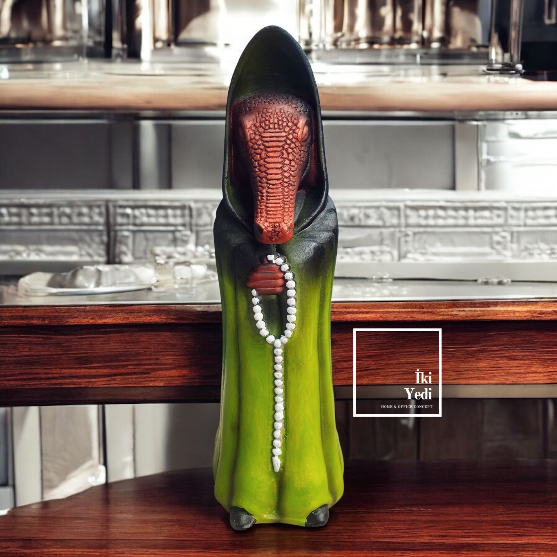 İkonik Dövüş Sanatları Ustaları Fil Timsah Gergedan Kedi Köpek Meditasyon Figürleri 77-4