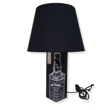 Jack Daniel's Viski Kutusu Metal Abajur Masa Lambası Vintage Retro Whiskey Ev Ofis Büro Çalışma Odası Yatak Odası