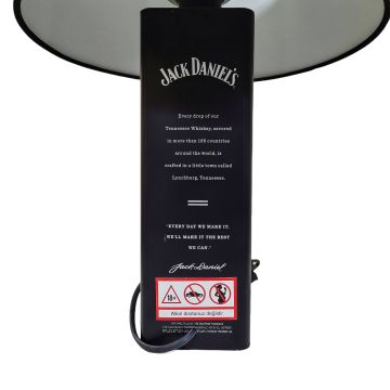 Jack Daniel's Viski Kutusu Metal Abajur Masa Lambası Vintage Retro Whiskey Ev Ofis Büro Çalışma Odası Yatak Odası