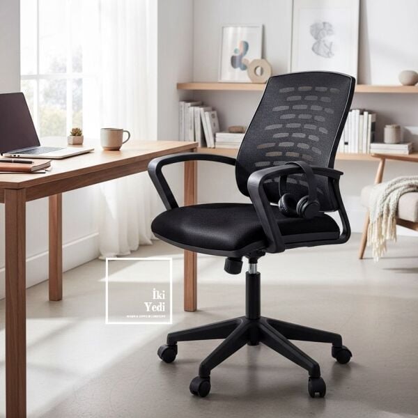 Lunmoe Toplantı Masası Takımı Beyaz Masa Fileli Personel Çalışma Sandalye Koltuğu Seti Ofis Büro Meeting Table