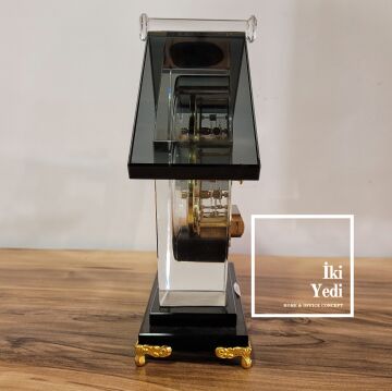 Asforus Cam Masa Saati Ev Ofis Büro Dekorasyonu VIP Hediye Yeni İş Luxury