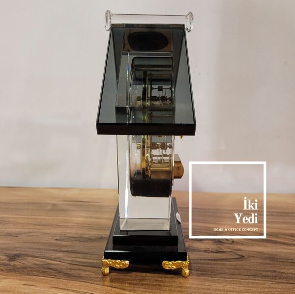 Asforus Cam Masa Saati Ev Ofis Büro Dekorasyonu VIP Hediye Yeni İş Luxury