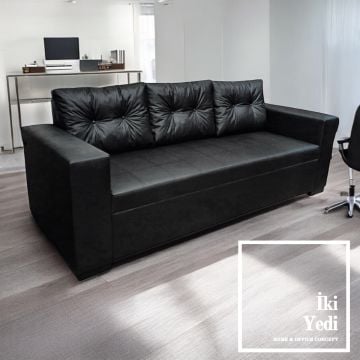 Carnet 210 cm Ofis Koltuğu Üçlü Koltuk 3 Kişilik Kanepe Büro Misafir Bekleme Dinlenme Salonu Makam Odası Mobilya Tipi