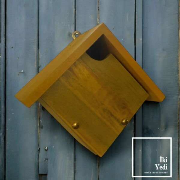 Seol Kırmızı Sarı Yeşil Ahşap Kuş Yuvası Bahçe Dekorasyonu Balkon Dekor Ev Dekoratif Objeler Otantik Renkli Tasarımlar Kırmızı