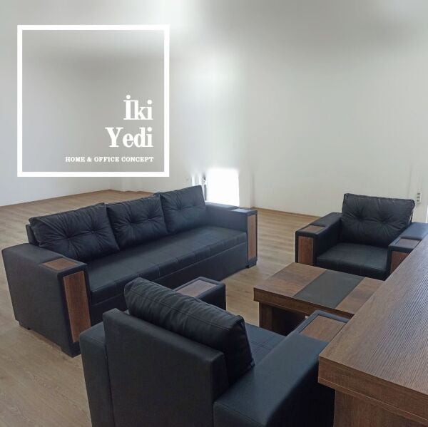 Teneur Sehpa Kollu Tasarım Ofis Koltuk Takımı Büyük Hacimli Büro Oturma Grubu Misafir Bekleme Salonu Makam Odası