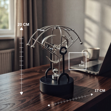 Dolphin 3D Hareketli Yunus Figürlü Denge Balans Aksesuar – Masaüstü Ofis ve İş Hediyelik Obje