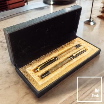 Kennedy Lüks Kalem Seti – Kutulu Roller ve Dolma Kalem Takımı, VIP Ofis Hediyesi, Hediyelik Obje