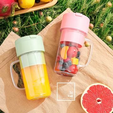 Kobbie Taşınabilir Şarjlı Elektrikli Meyve Sıkacağı Renkli Pipetli Bardak Blender, Kamp & Piknik İçin Uygun