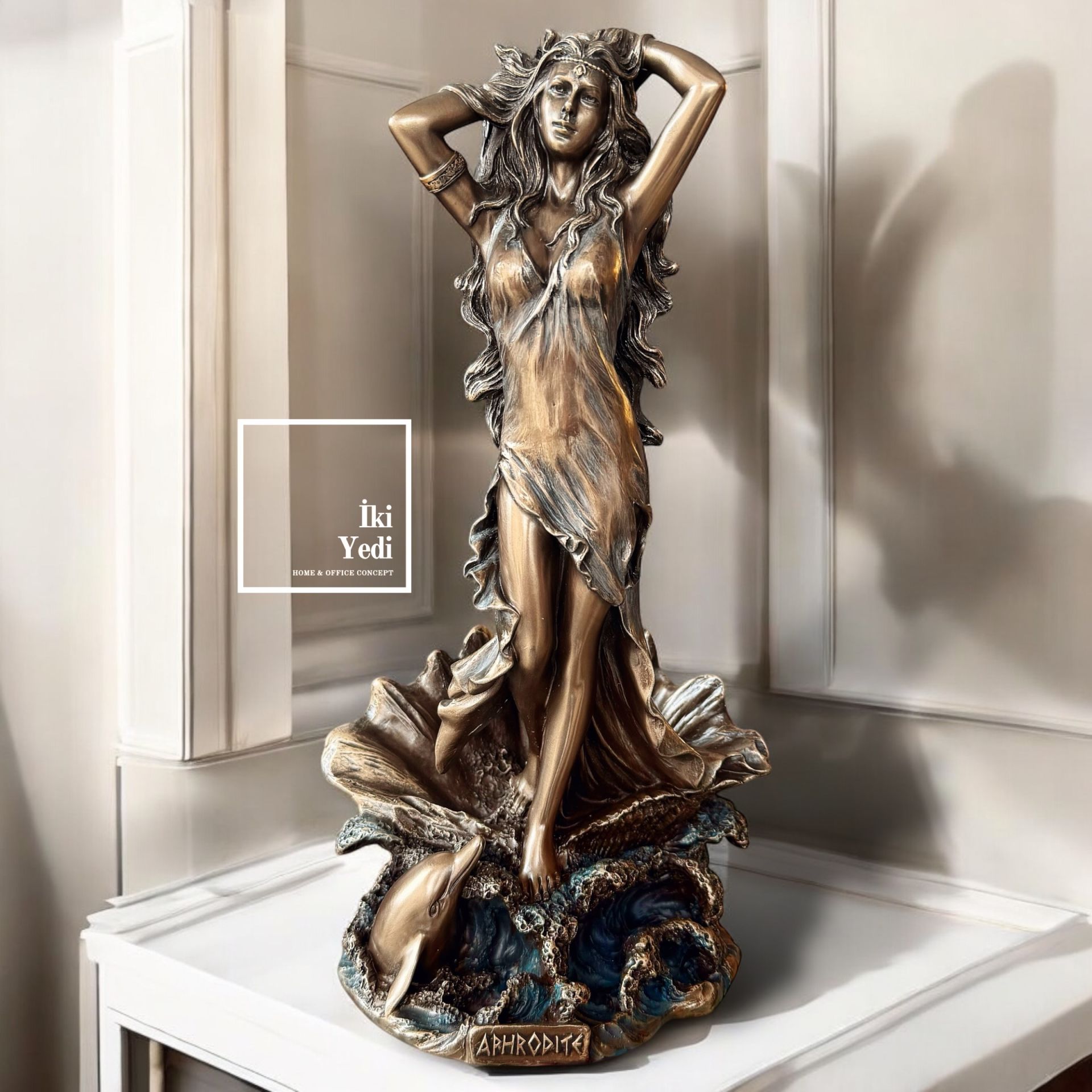 Veronese Afrodit Heykeli Bronz Biblo Yunan Mitolojisi Dekor, Ev Ofis VIP Hediyelik Obje