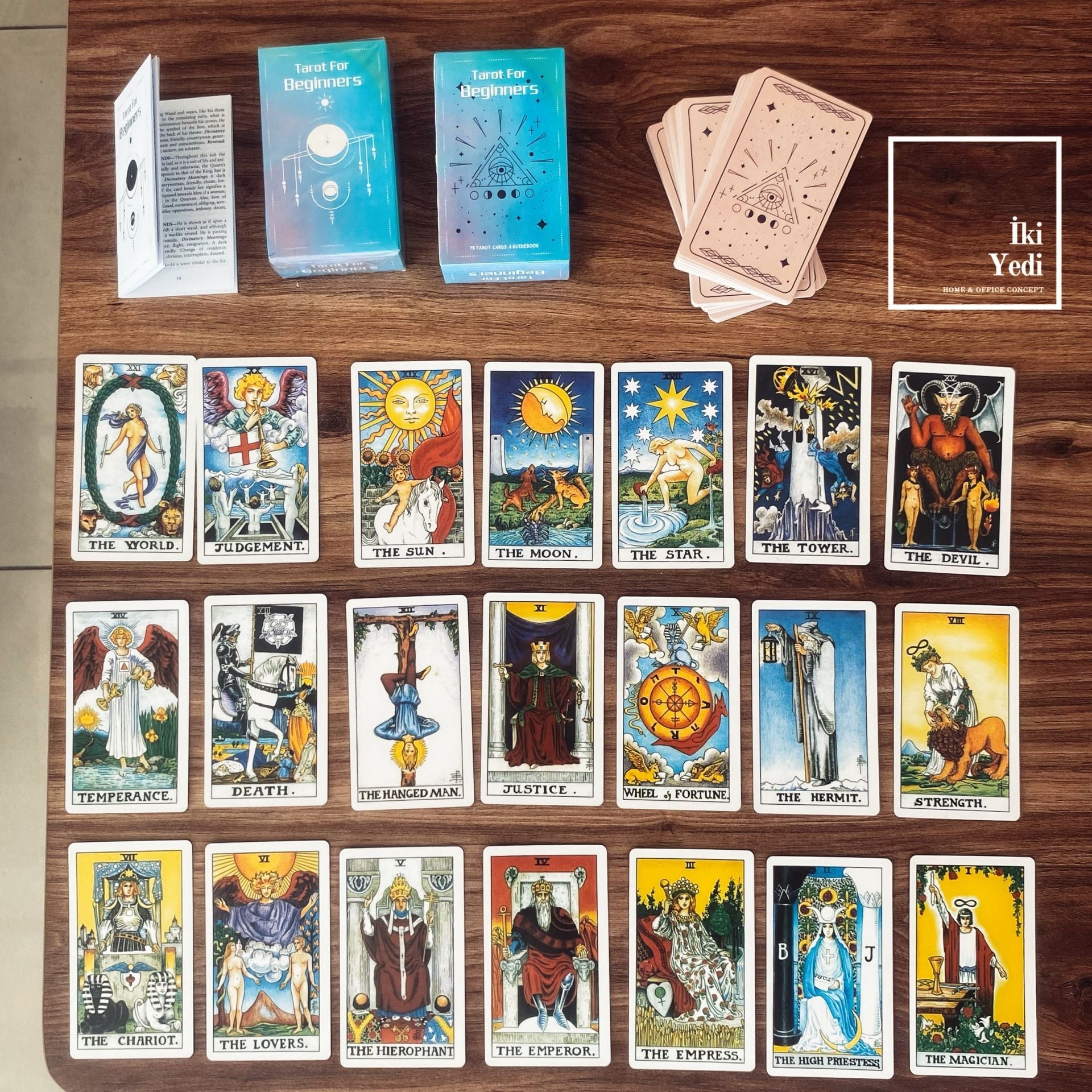Tarot For Beginners – Başlangıç Seviyesi Tarot Kartları Seti | Rehber Kitapçıklı Tarot Falı