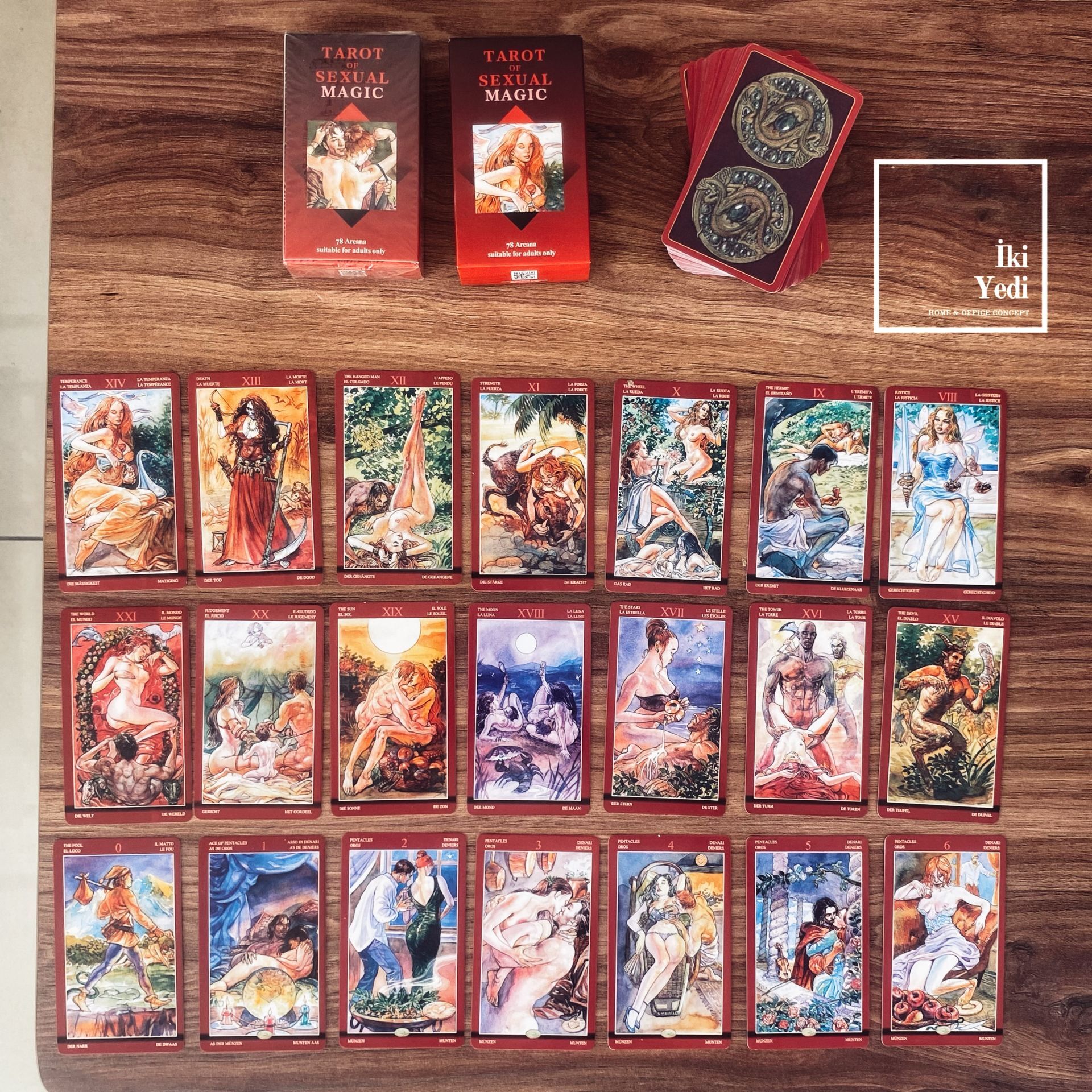 Tarot of Sexual Magic – Erotik Tarot Kartları Yetişkinlere Özel Spiritüel Fal Kartı Tarot Destesi