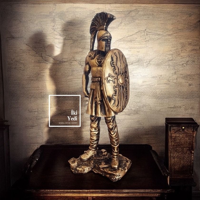 Flavius 40 cm Roma Askeri Savaşçı Lejyoner Heykeli Tarihi Dekorasyon Ürünleri Ofis Hediyesi Obje