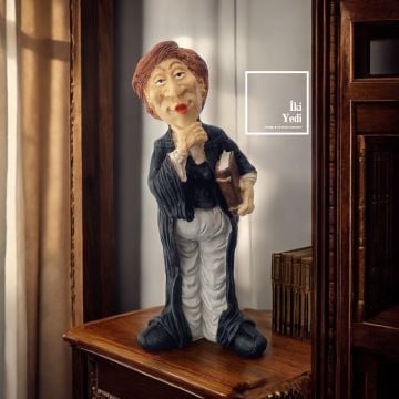 Avukat Kadın Biblo – Adalet Temalı Ofis Dekoru, Avukat Hakim Savcıya Lüks Hediyelik Obje